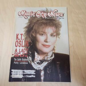 Vintage Music City News Magazine April 1988 KT Oslin Cover Country Music